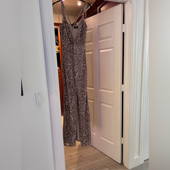 Parker black label sequined evening gown - Picture 3 of 6